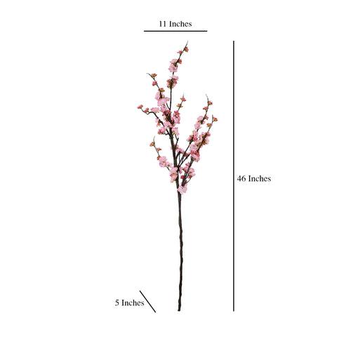 Pink Cherry Blossom Faux Flower Stick (Single)