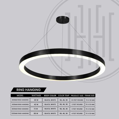 LED Circular Ring Hanging Profile Light