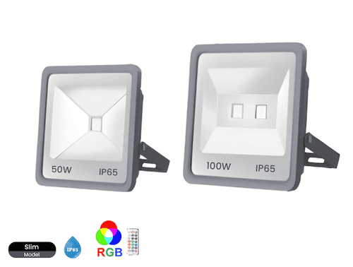 RGB LED Flood Light With Remote