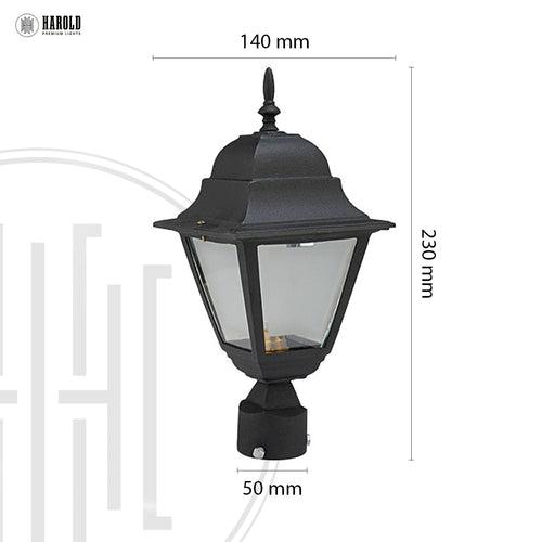 Black Metal Gate Light HL-444