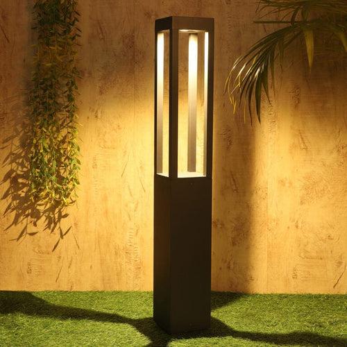 Quad Glare Modern Bollard Garden Light