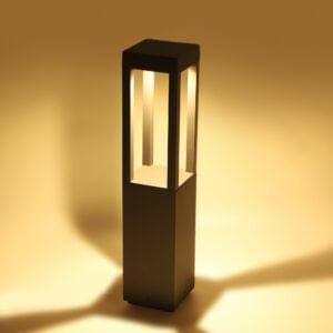 Quad Glare Modern Bollard Garden Light