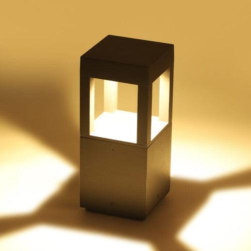 Quad Glare Modern Bollard Garden Light