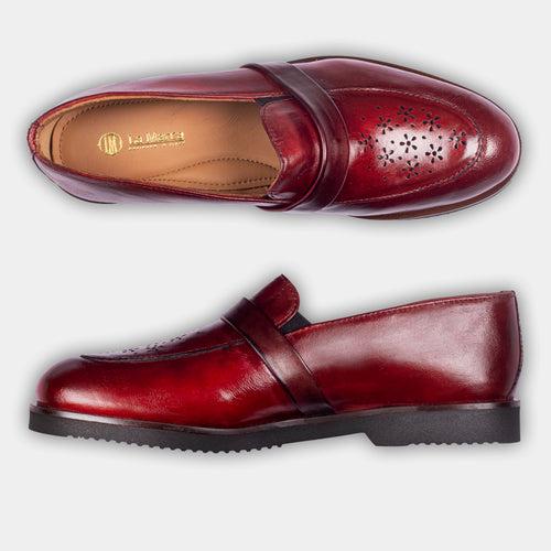 Laura Slipon Loafer (Wine Red)