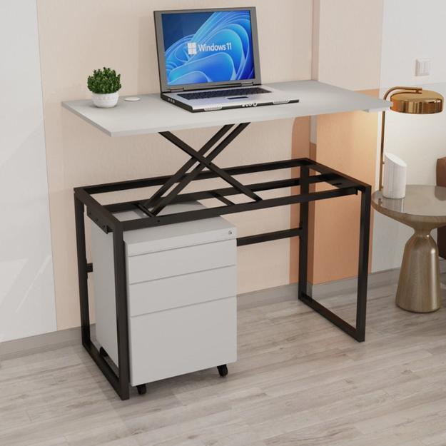 Elite Flex Hydraulic Lift-up Table With Pedestal Storage