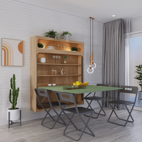 Virgo Wall Mounted Dining Table (4x4)