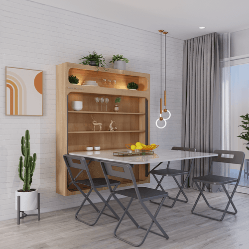 Virgo Wall Mounted Dining Table (4x4)