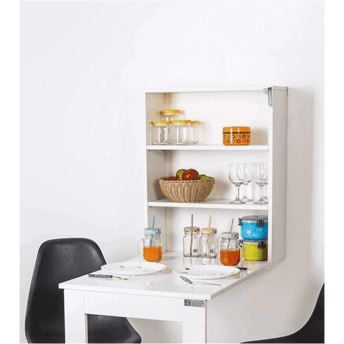 Altair Wall Mounted Table with Storage