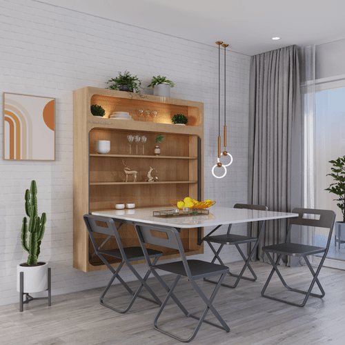 Virgo Wall Mounted Dining Table (4x4)