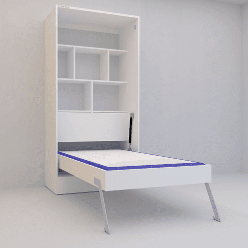 Single Size Bed With Storage And Desk