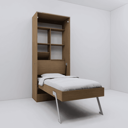 Single Size Bed With Storage And Desk