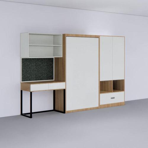 Single Vertical Bed with Storage & Wardrobe