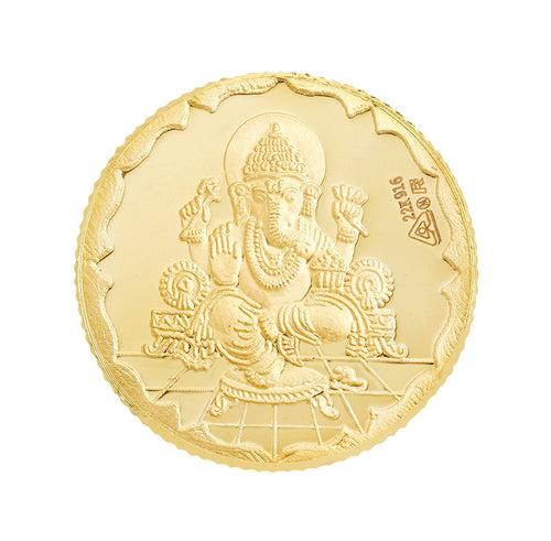 1 Gram Ganesh Gold Coin 22kt(916 Purity)