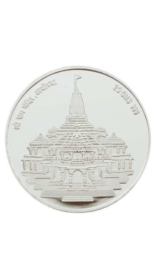 Ram Mandir Silver Coin (999 Purity)