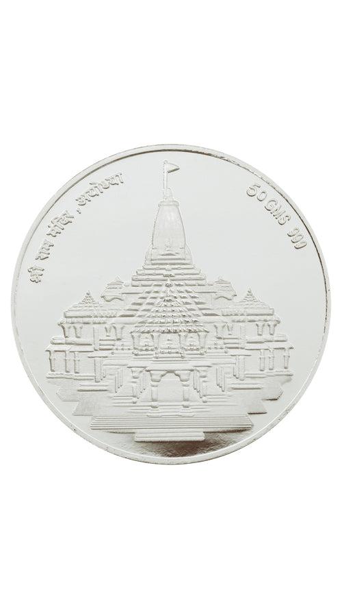 Ram Mandir Silver Coin (999 Purity)