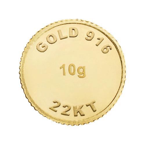 10 Gram Ganesh Gold Coin 22Kt (916 Purity)