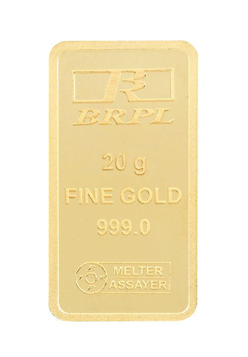 20 Gram Gold Bar 24kt (999.0 Purity)