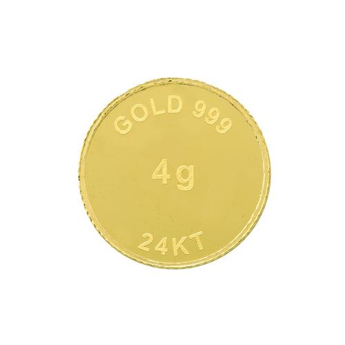 4 Gram Gold Coin 24kt(999 Purity)