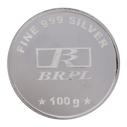 100 Gram Lakshmi Silver Coin (999 Purity)