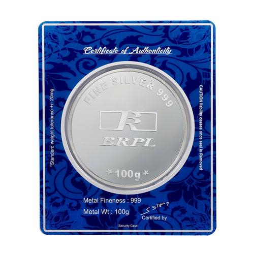 100 Gram 2 in 1 Silver Coin (999 Purity)