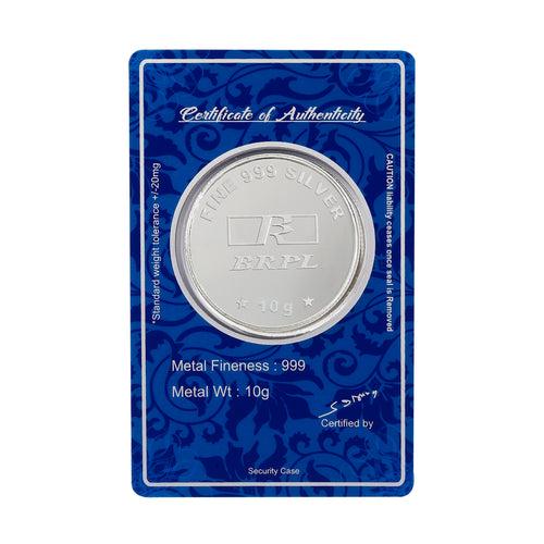 10 Gram Ganesh Silver Coin (999 Purity)