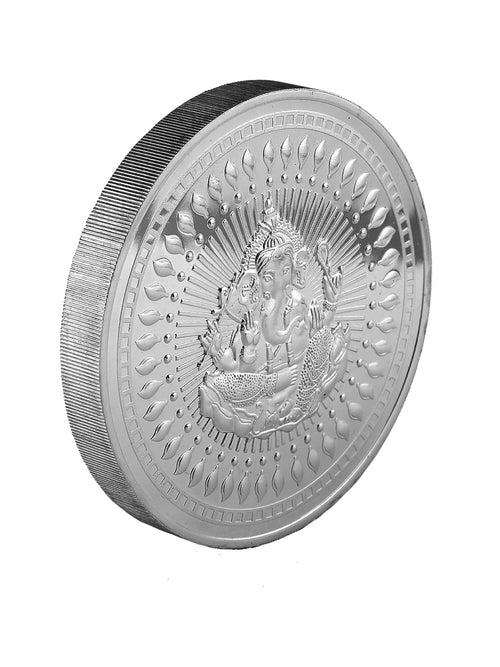 1000 Gram Lord Ganesh Silver Coin (999 Purity) 1kg