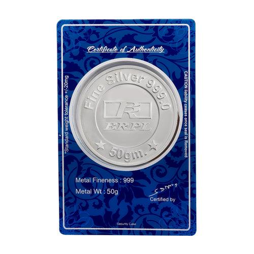 50 Gram Ganesh Silver Coin (999 Purity)