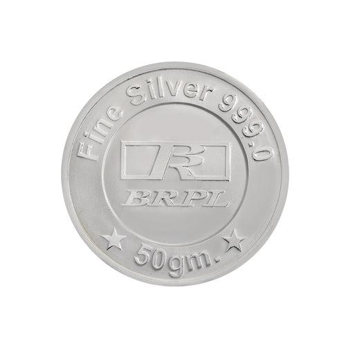 50 Gram Lakshmi Silver Coin (999 Purity)