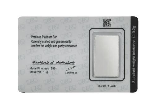 10 Gram Platinum Bar (999 Purity)