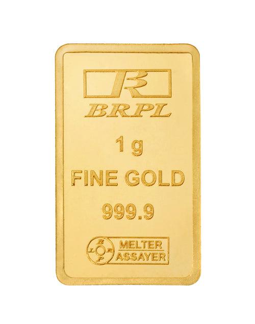 1 Gram Gold Bar 24kt(999.9 Purity)
