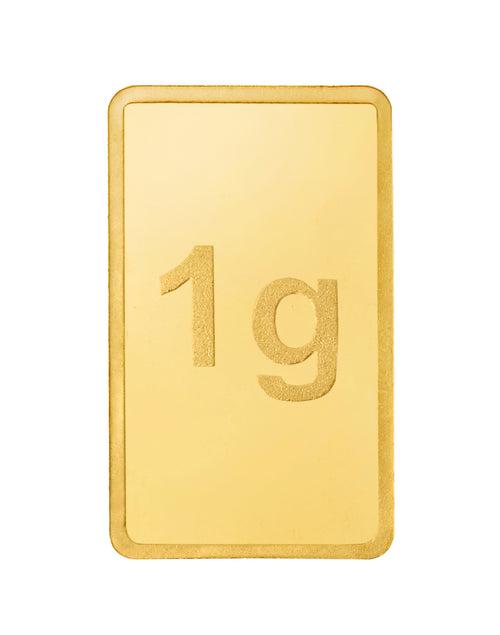 1 Gram Gold Bar 24kt(999.9 Purity)