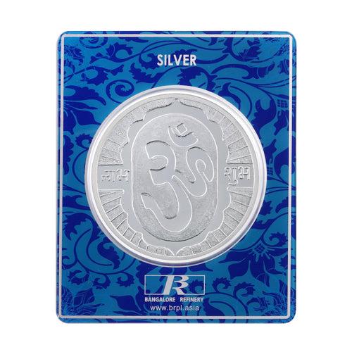 100 Gram Om  Silver Coin (999 Purity)