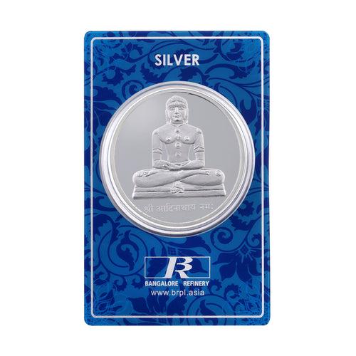 50 Gram Lord Adinath Silver Coin (999 Purity)