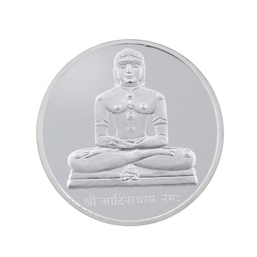 50 Gram Lord Adinath Silver Coin (999 Purity)
