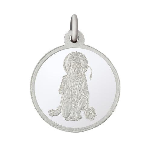 5 gm Round Hanuman Silver Pendant(999 Purity)