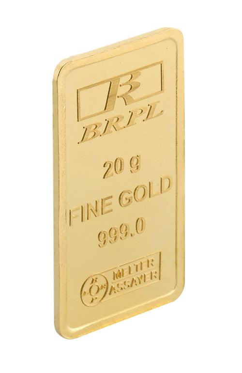 20 Gram Gold Bar 24kt (999.0 Purity)