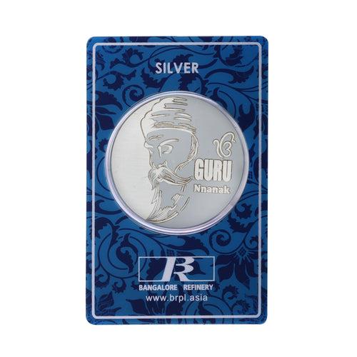 20 Gram Guru Nanak  Silver Coin (999 Purity)