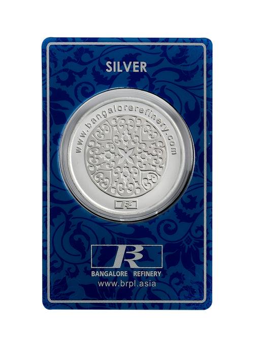 20 Gram Flower Silver Coin (999 Purity)