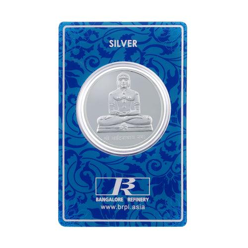 10 Gram Lord Adinath Silver Coin (999 Purity)