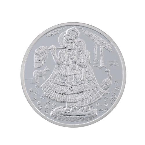 20 Gram Radha Krishna Silver Coin (999 Purity)