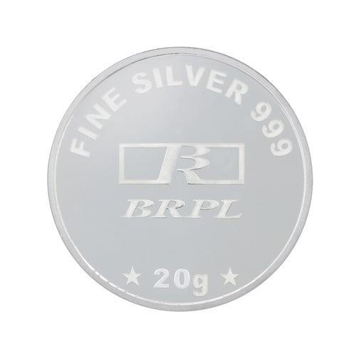 20 Gram Radha Krishna Silver Coin (999 Purity)