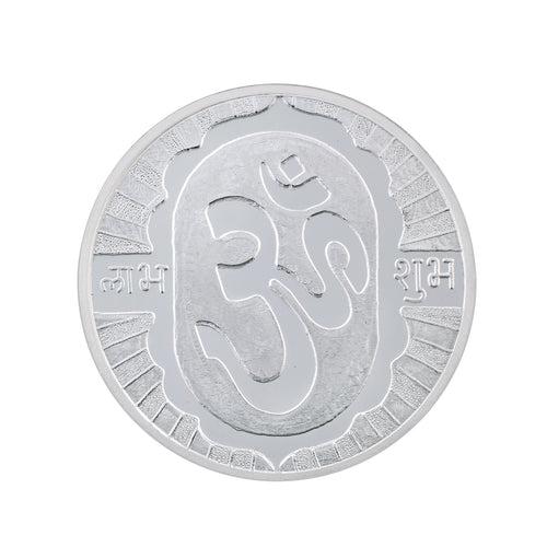 50 Gram Om Silver Coin (999 Purity)