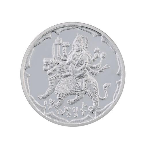 5 Gram Goddess Chamundi / Durga Matha  Silver Coin (999 Purity)