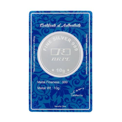 10 Gram Radha Krishna Silver Coin (999 Purity)