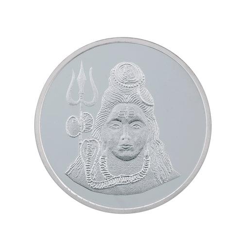 20 Gram Lord Shiva  Silver Coin (999 Purity)