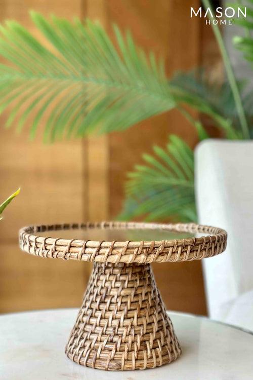 Kovo Rattan Cake Stand - Natural