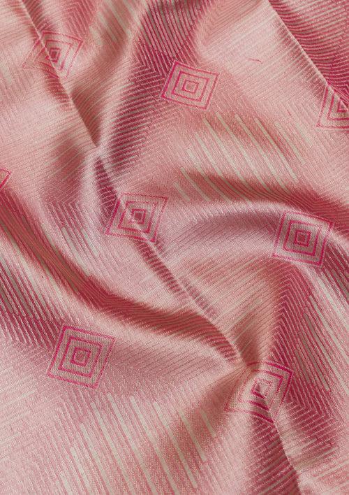 Pink Zariwork Pure Silk Saree