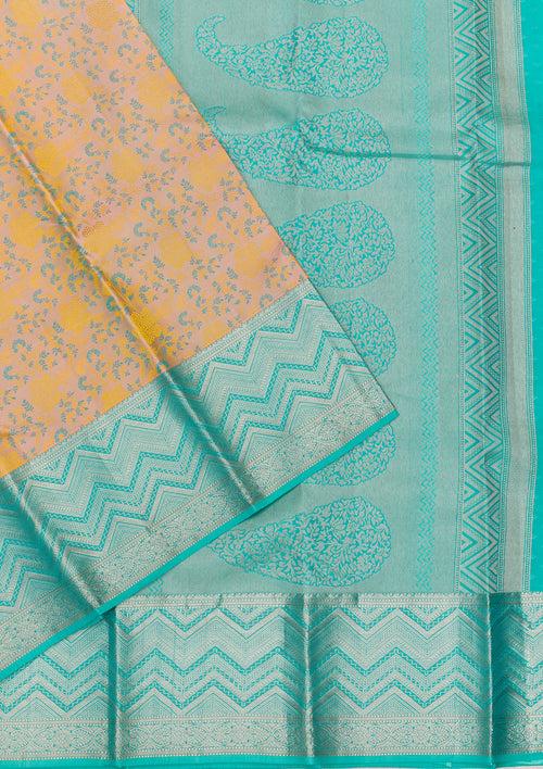 Lavender Zariwork Pure Silk Saree