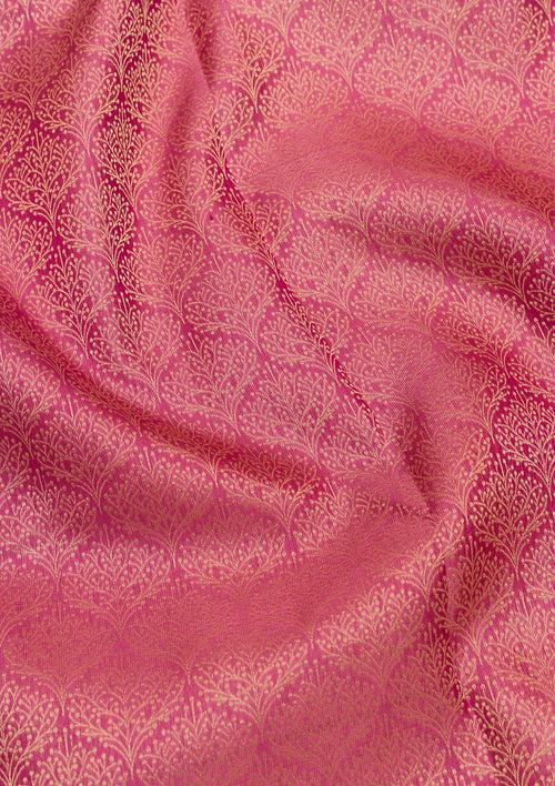 Pink Zariwork Pure Silk Saree