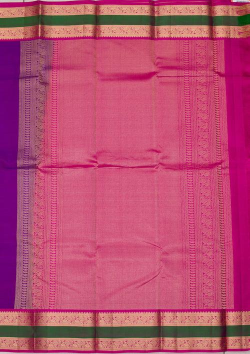 Purple Zariwork Pure Silk Saree